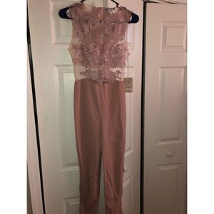 Blush Pink Jumpsuit- Size S